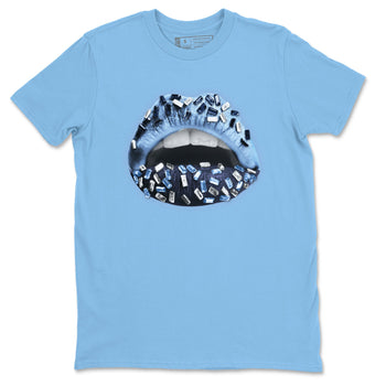 Jordan 6 UNC Sneaker Match Tees Lips Jewel Sneaker Tees Jordan 6 UNC Sneaker Release Tees Unisex Shirts