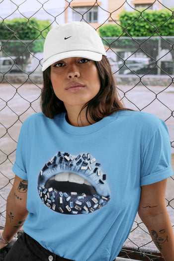 Jordan 6 UNC Sneaker Match Tees Lips Jewel Sneaker Tees Jordan 6 UNC Sneaker Release Tees Unisex Shirts