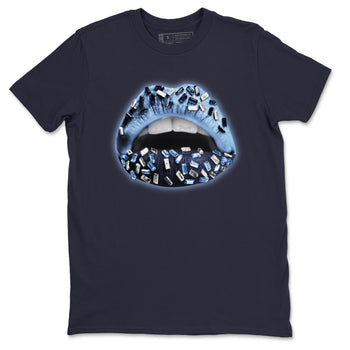 Jordan 6 UNC Sneaker Match Tees Lips Jewel Sneaker Tees Jordan 6 UNC Sneaker Release Tees Unisex Shirts