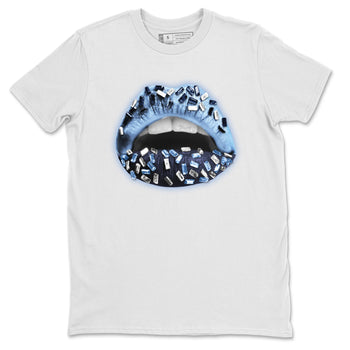 Jordan 6 UNC Sneaker Match Tees Lips Jewel Sneaker Tees Jordan 6 UNC Sneaker Release Tees Unisex Shirts