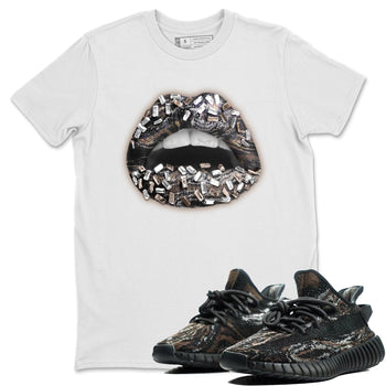 Yeezy 350 MX Rock Sneaker Match Tees Lips Jewel Sneaker Tees Yeezy 350 MX Rock Sneaker Release Tees Unisex Shirts