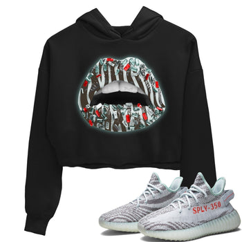 Yeezy 350 Blue Tint Sneaker Match Tees Lips Jewel Sneaker Tees Yeezy 350 Blue Tint Sneaker Release Tees Women's Shirts