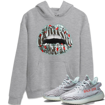 Yeezy 350 Blue Tint Sneaker Match Tees Lips Jewel Sneaker Tees Yeezy 350 Blue Tint Sneaker Release Tees Unisex Shirts