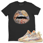 Yeezy 350 MX Oat Sneaker Match Tees Lips Jewel Sneaker Tees Yeezy 350 MX Oat Sneaker Release Tees Unisex Shirts
