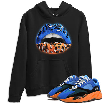 Yeezy 700 Bright Blue Sneaker Match Tees Lips Jewel Sneaker Tees Yeezy 700 Bright Blue Sneaker Release Tees Unisex Shirts