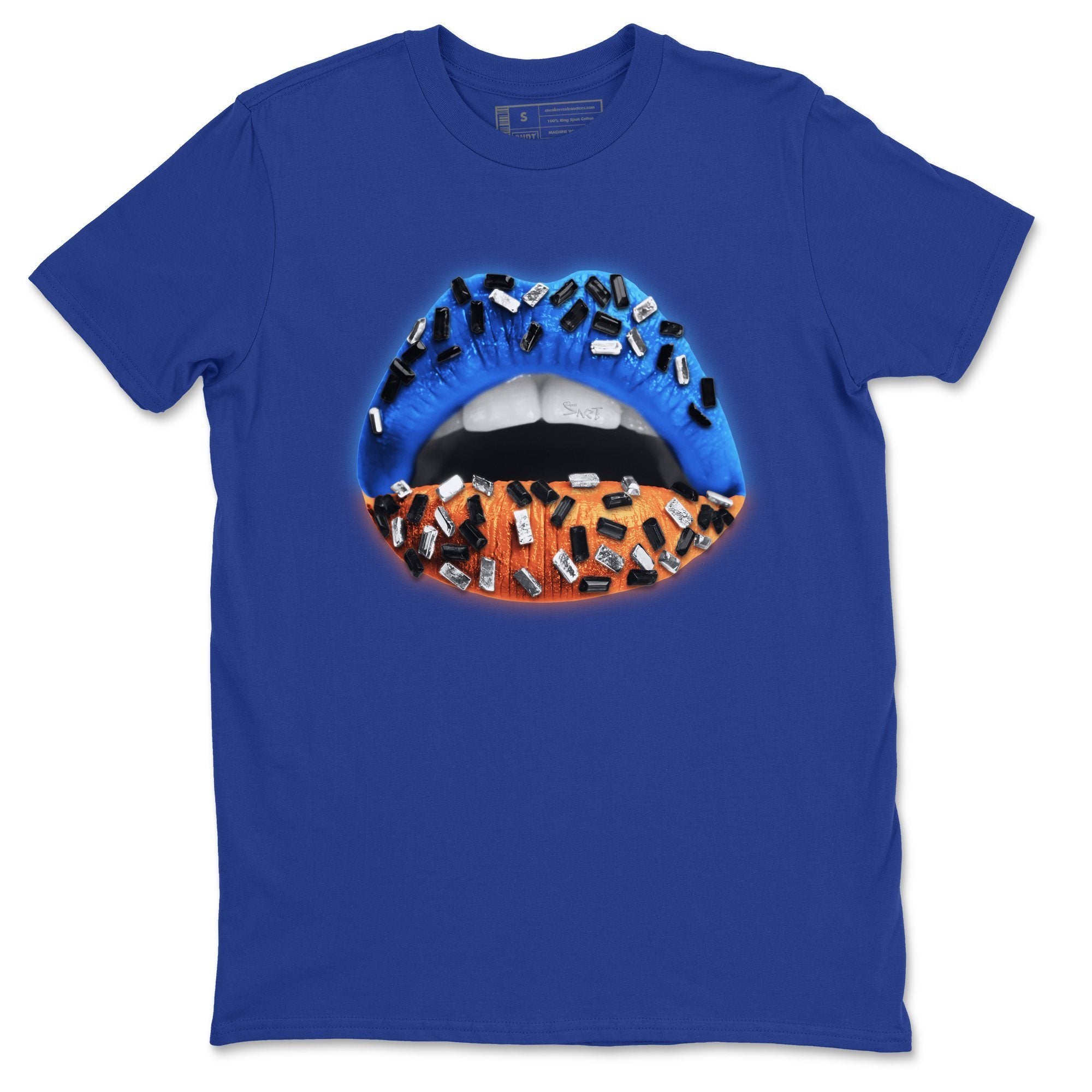 Yeezy 700 Bright Blue Sneaker Match Tees Lips Jewel Sneaker Tees Yeezy 700 Bright Blue Sneaker Release Tees Unisex Shirts