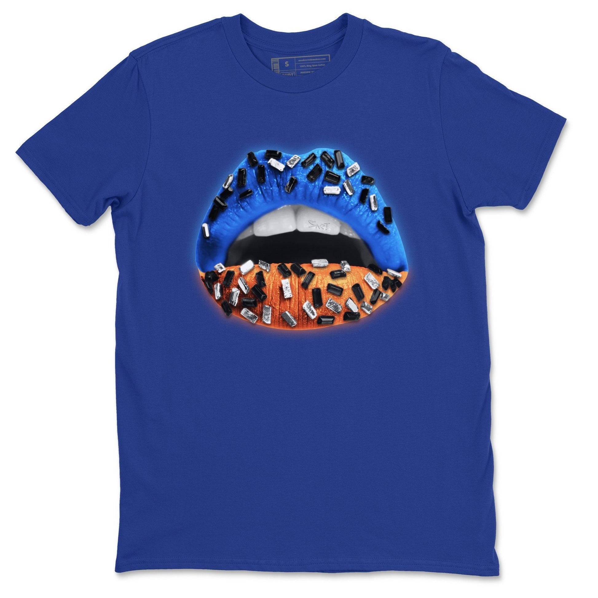 Yeezy 700 Bright Blue Sneaker Match Tees Lips Jewel Sneaker Tees Yeezy 700 Bright Blue Sneaker Release Tees Unisex Shirts