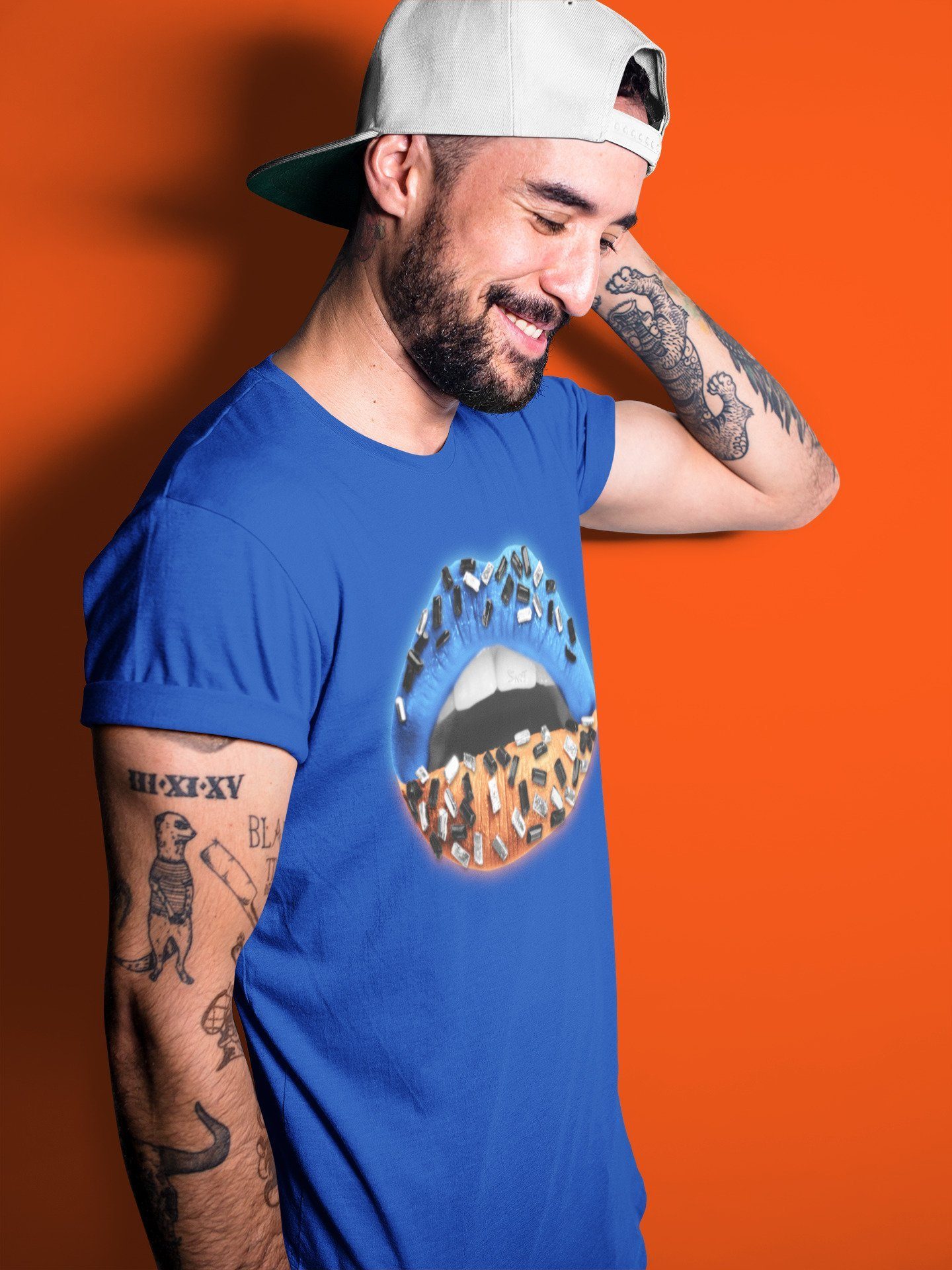 Yeezy 700 Bright Blue Sneaker Match Tees Lips Jewel Sneaker Tees Yeezy 700 Bright Blue Sneaker Release Tees Unisex Shirts