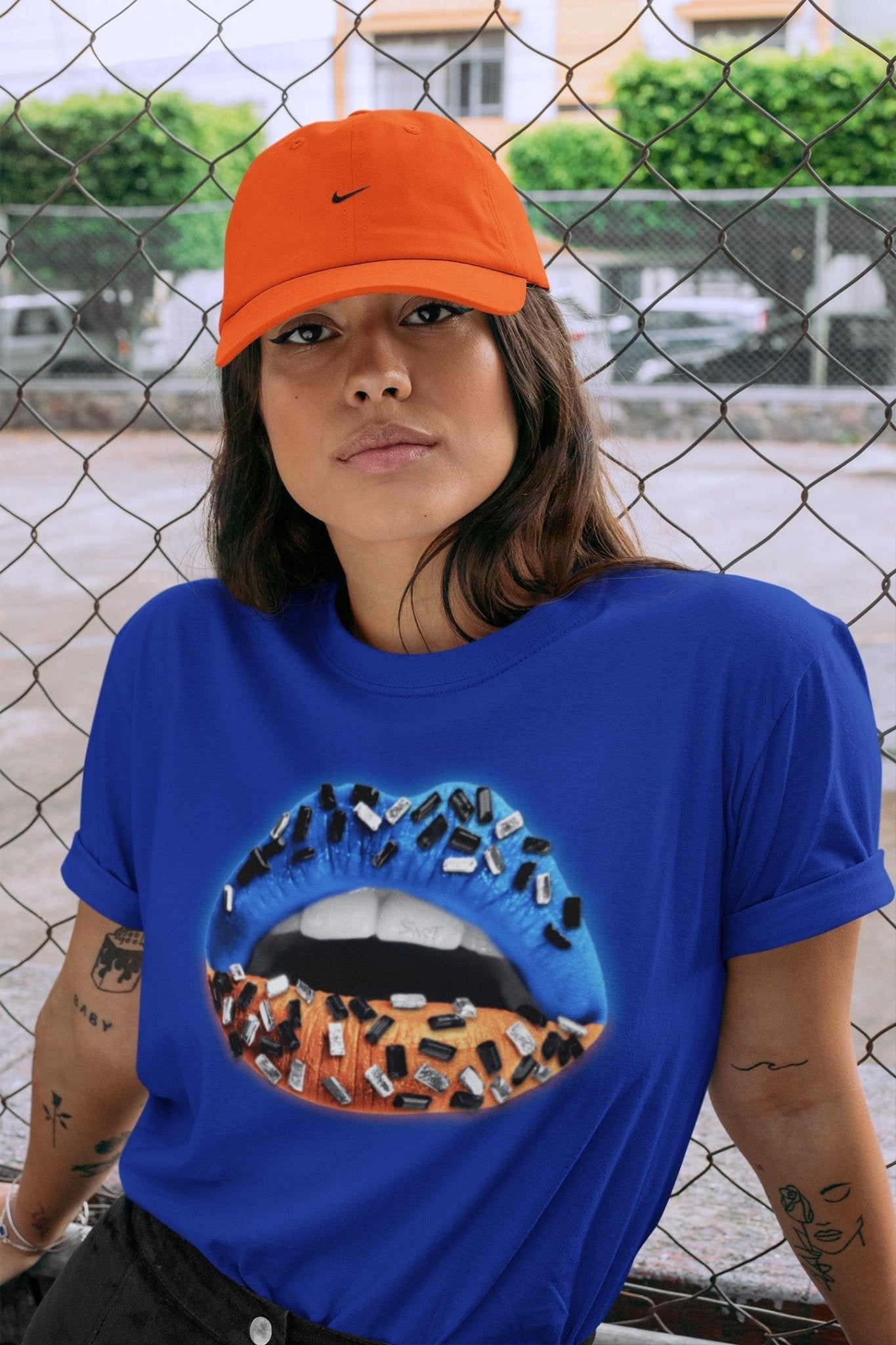 Yeezy 700 Bright Blue Sneaker Match Tees Lips Jewel Sneaker Tees Yeezy 700 Bright Blue Sneaker Release Tees Unisex Shirts