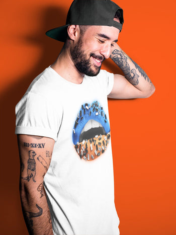 Yeezy 700 Bright Blue Sneaker Match Tees Lips Jewel Sneaker Tees Yeezy 700 Bright Blue Sneaker Release Tees Unisex Shirts
