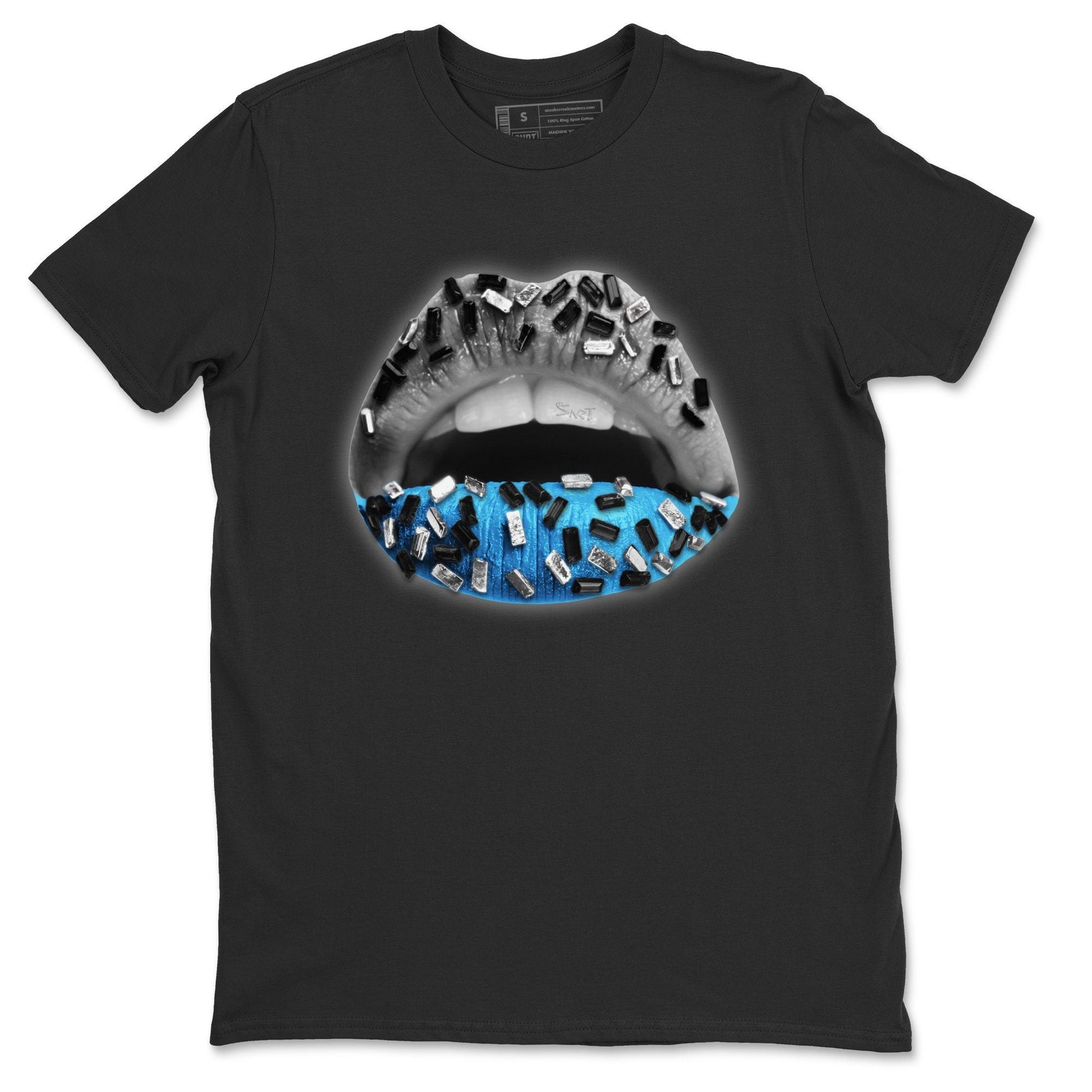 Yeezy 700 Bright Cyan Sneaker Match Tees Lips Jewel Sneaker Tees Yeezy 700 Bright Cyan Sneaker Release Tees Unisex Shirts