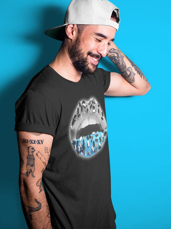 Yeezy 700 Bright Cyan Sneaker Match Tees Lips Jewel Sneaker Tees Yeezy 700 Bright Cyan Sneaker Release Tees Unisex Shirts