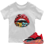 Yeezy 700 Hi-Res Red Sneaker Match Tees Lips Jewel Sneaker Tees Yeezy 700 Hi-Res Red Sneaker Release Tees Kids Shirts