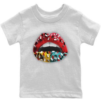 Yeezy 700 Hi-Res Red Sneaker Match Tees Lips Jewel Sneaker Tees Yeezy 700 Hi-Res Red Sneaker Release Tees Kids Shirts