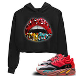 Yeezy 700 Hi-Res Red Sneaker Match Tees Lips Jewel Sneaker Tees Yeezy 700 Hi-Res Red Sneaker Release Tees Women's Shirts