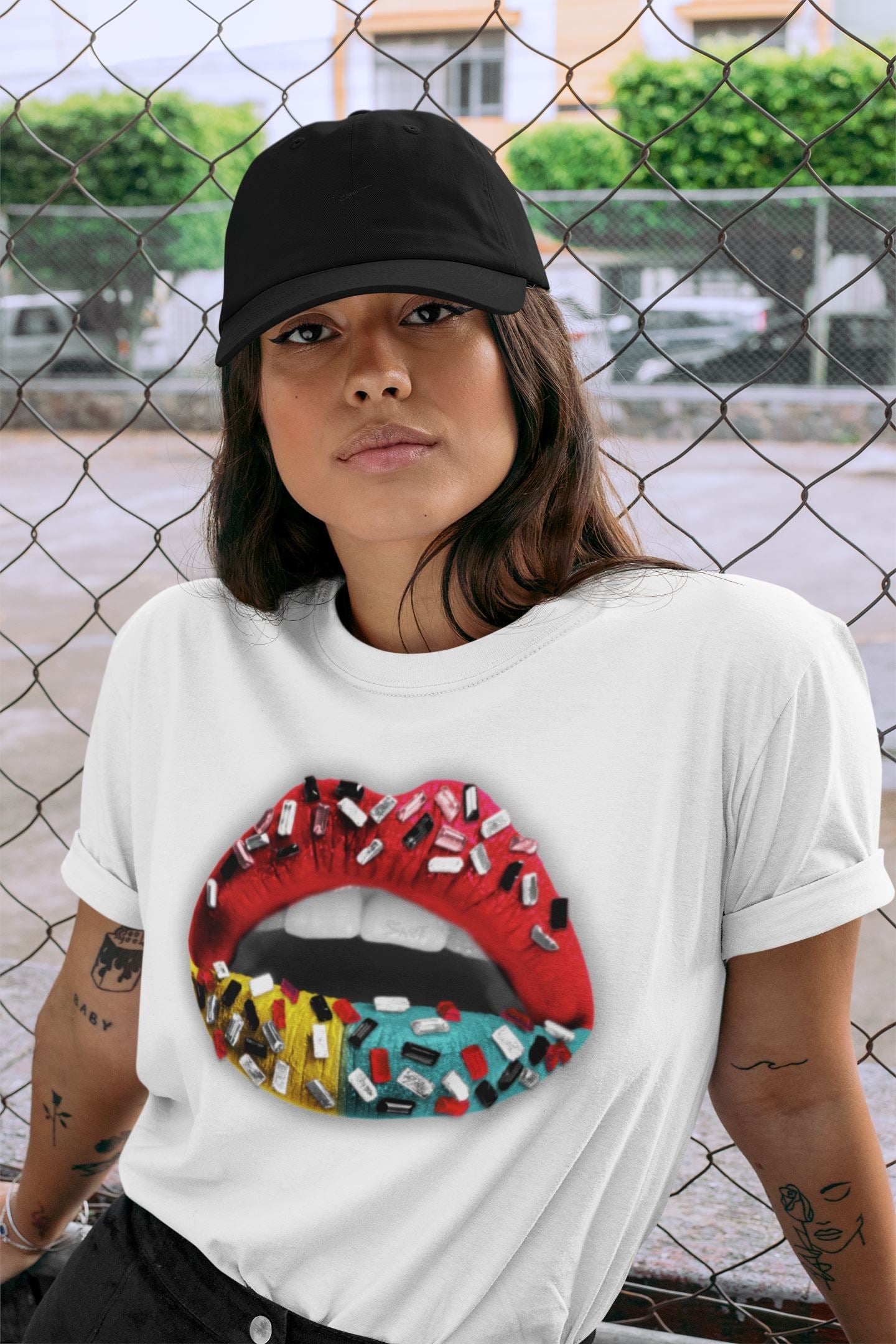 Yeezy 700 Hi-Res Red Sneaker Match Tees Lips Jewel Sneaker Tees Yeezy 700 Hi-Res Red Sneaker Release Tees Unisex Shirts