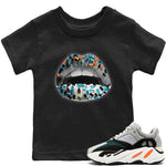 Yeezy 700 Wave Runner Sneaker Match Tees Lips Jewel Sneaker Tees Yeezy 700 Wave Runner Sneaker Release Tees Kids Shirts