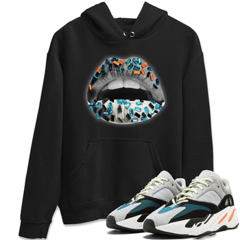 Yeezy 700 Wave Runner Sneaker Match Tees Lips Jewel Sneaker Tees Yeezy 700 Wave Runner Sneaker Release Tees Unisex Shirts