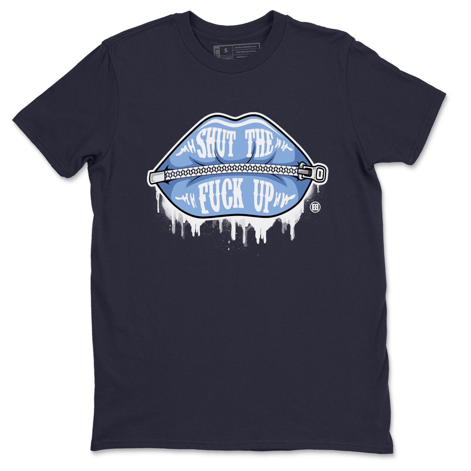 Jordan 6 UNC Sneaker Match Tees Lips Zipper Sneaker Tees Jordan 6 UNC Sneaker Release Tees Unisex Shirts