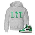 Jordan 1 Lucky Green Sneaker Match Tees Lit Sneaker Tees Jordan 1 Lucky Green Sneaker Release Tees Kids Shirts