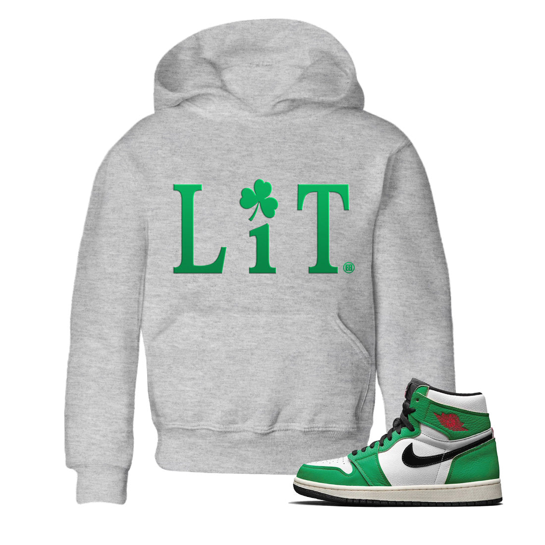 Jordan 1 Lucky Green Sneaker Match Tees Lit Sneaker Tees Jordan 1 Lucky Green Sneaker Release Tees Kids Shirts