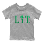 Jordan 1 Lucky Green Sneaker Match Tees Lit Sneaker Tees Jordan 1 Lucky Green Sneaker Release Tees Kids Shirts