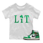 Jordan 1 Lucky Green Sneaker Match Tees Lit Sneaker Tees Jordan 1 Lucky Green Sneaker Release Tees Kids Shirts