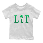 Jordan 1 Lucky Green Sneaker Match Tees Lit Sneaker Tees Jordan 1 Lucky Green Sneaker Release Tees Kids Shirts