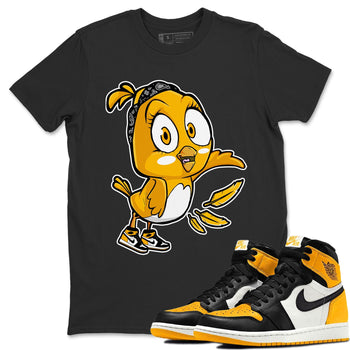 Jordan 1 Yellow Toe Sneaker Match Tees Little Birds Sneaker Tees Jordan 1 Yellow Toe Sneaker Release Tees Unisex Shirts
