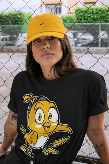 Jordan 1 Yellow Toe Sneaker Match Tees Little Birds Sneaker Tees Jordan 1 Yellow Toe Sneaker Release Tees Unisex Shirts
