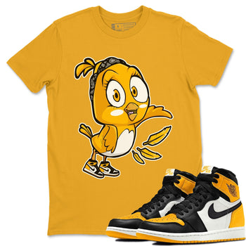 Jordan 1 Yellow Toe Sneaker Match Tees Little Birds Sneaker Tees Jordan 1 Yellow Toe Sneaker Release Tees Unisex Shirts