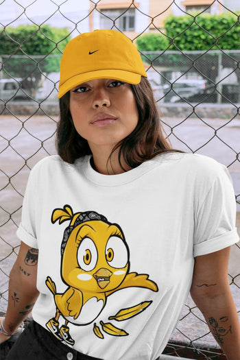 Jordan 1 Yellow Toe Sneaker Match Tees Little Birds Sneaker Tees Jordan 1 Yellow Toe Sneaker Release Tees Unisex Shirts