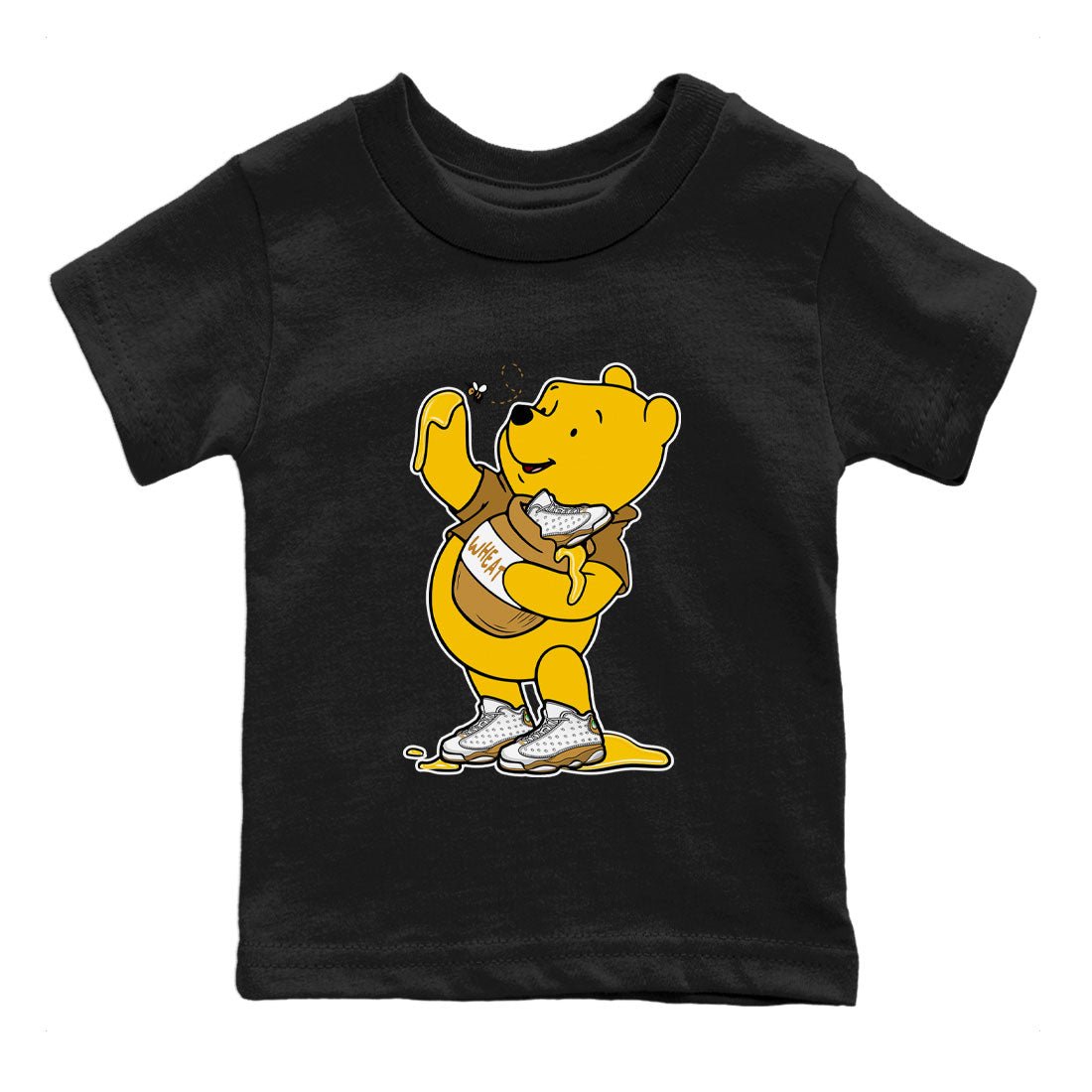 Air Jordan 13 Wheat shirt to match jordans Loot At This sneaker tees 13s Wheat SNRT Sneaker Release Tees Baby Toddler Black 2 T-Shirt