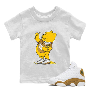 Air Jordan 13 Wheat shirt to match jordans Loot At This sneaker tees 13s Wheat SNRT Sneaker Release Tees Baby Toddler White 1 T-Shirt