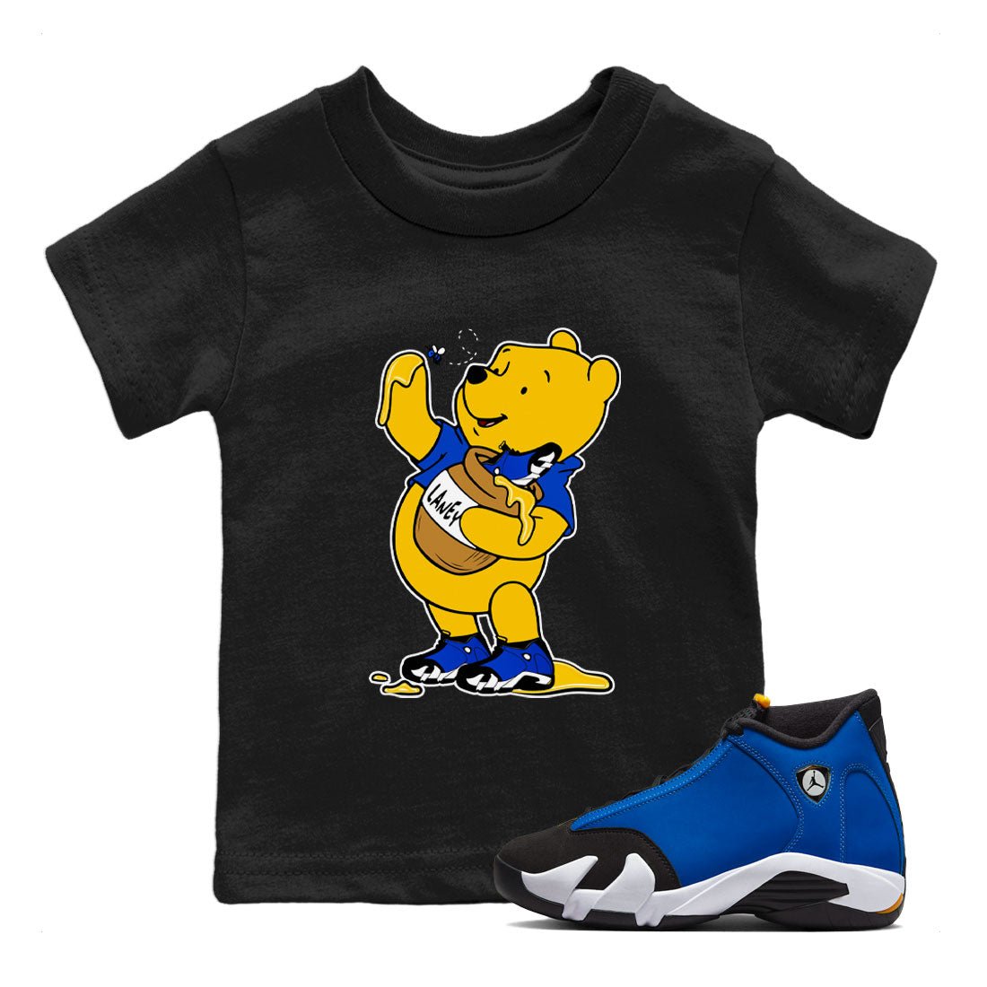AJ14 Laney shirt to match jordans Loot At This sneaker tees Air Jordan 14 Laney SNRT Sneaker Release Tees Baby Toddler Black 1 T-Shirt