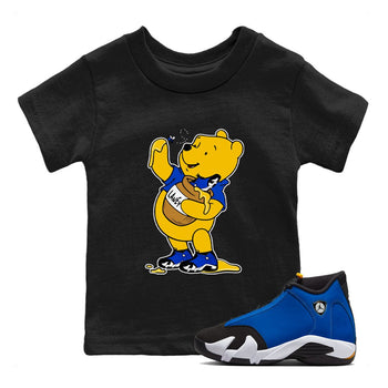 AJ14 Laney shirt to match jordans Loot At This sneaker tees Air Jordan 14 Laney SNRT Sneaker Release Tees Baby Toddler Black 1 T-Shirt