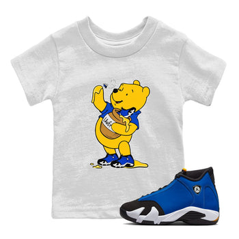 AJ14 Laney shirt to match jordans Loot At This sneaker tees Air Jordan 14 Laney SNRT Sneaker Release Tees Baby Toddler White 1 T-Shirt