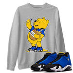 AJ14 Laney shirt to match jordans Loot At This sneaker tees Air Jordan 14 Laney SNRT Sneaker Release Tees Unisex Heather Grey 1 T-Shirt