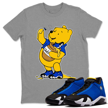 AJ14 Laney shirt to match jordans Loot At This sneaker tees Air Jordan 14 Laney SNRT Sneaker Release Tees Unisex Heather Grey 1 T-Shirt