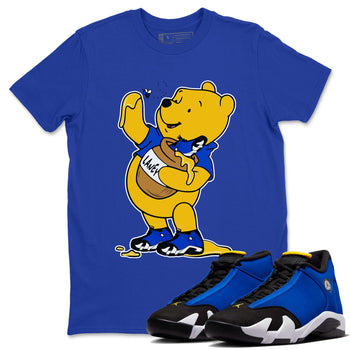 AJ14 Laney shirt to match jordans Loot At This sneaker tees Air Jordan 14 Laney SNRT Sneaker Release Tees Unisex Royal Blue 1 T-Shirt