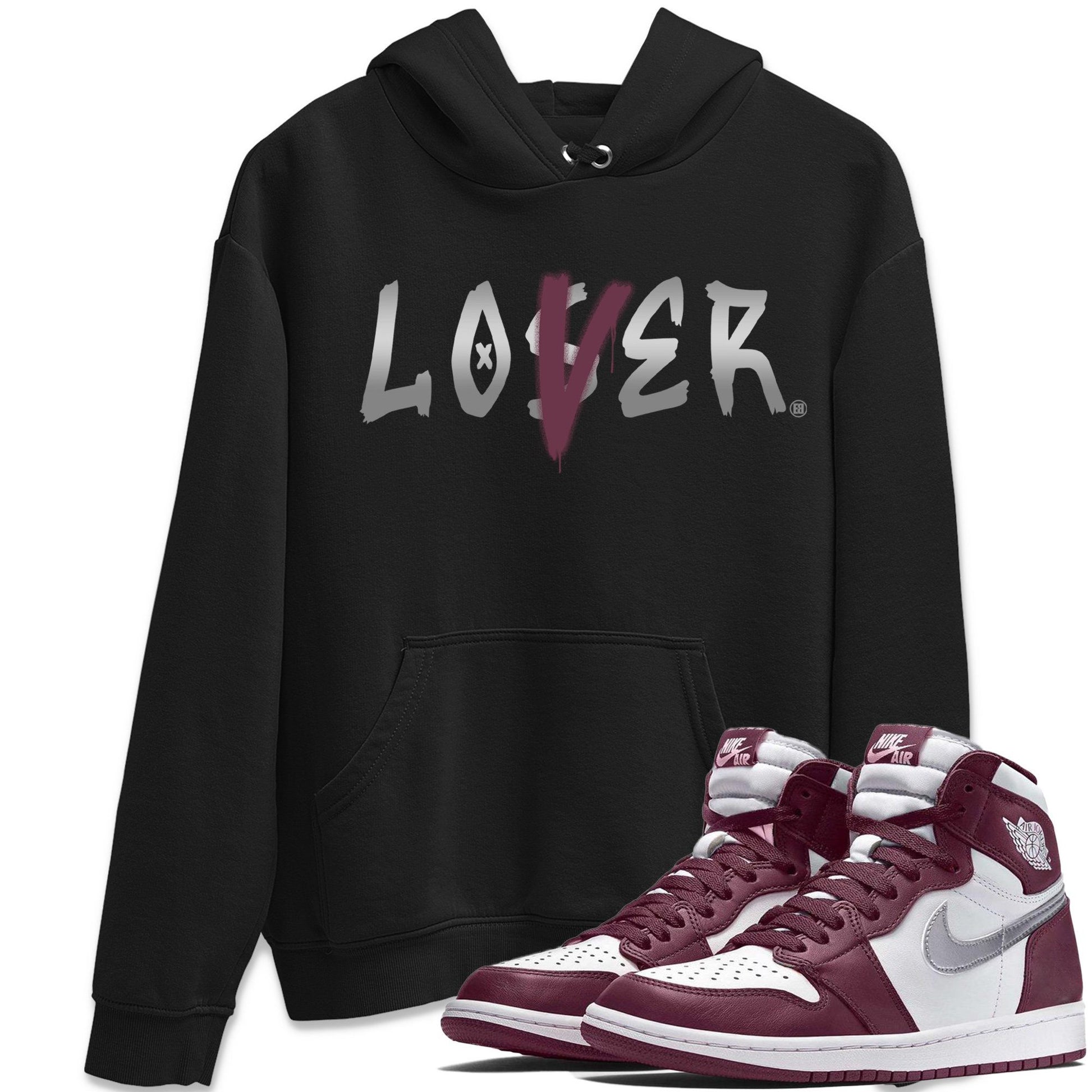 Jordan 1 Bordeaux Sneaker Match Tees Loser Lover Sneaker Tees Jordan 1 Bordeaux Sneaker Release Tees Unisex Shirts