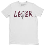 Jordan 1 Bordeaux Sneaker Match Tees Loser Lover Sneaker Tees Jordan 1 Bordeaux Sneaker Release Tees Unisex Shirts