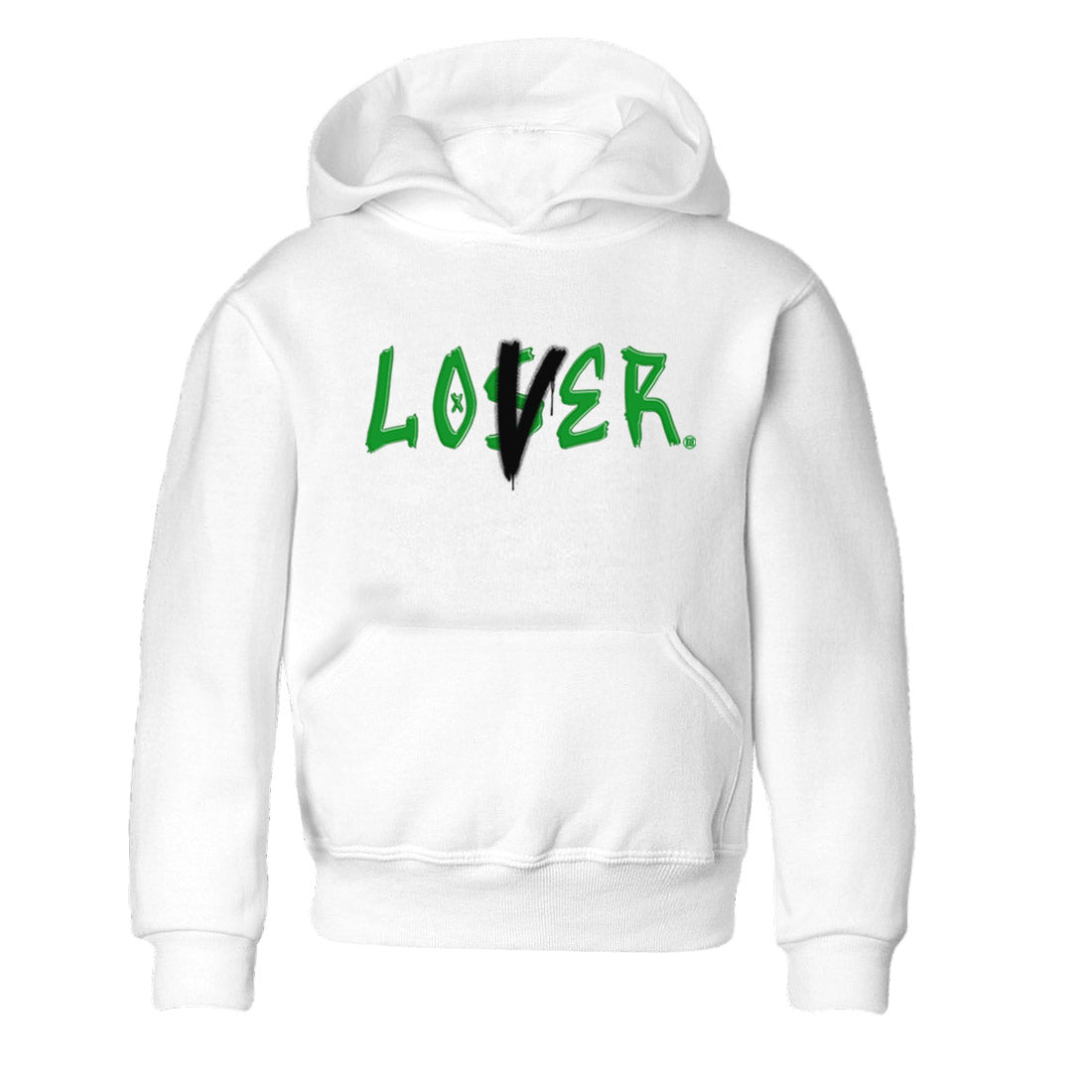 Air Jordan 1 Celtics Sneaker Match Tees Loser Lover Sneaker Tees Air Jordan 1 Lucky Green Celtics Tees Kids Shirts White 2