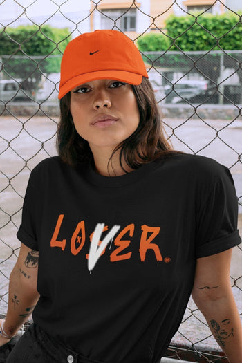 Jordan 1 Electro Orange Sneaker Match Tees Loser Lover Sneaker Tees Jordan 1 Electro Orange Sneaker Release Tees Unisex Shirts