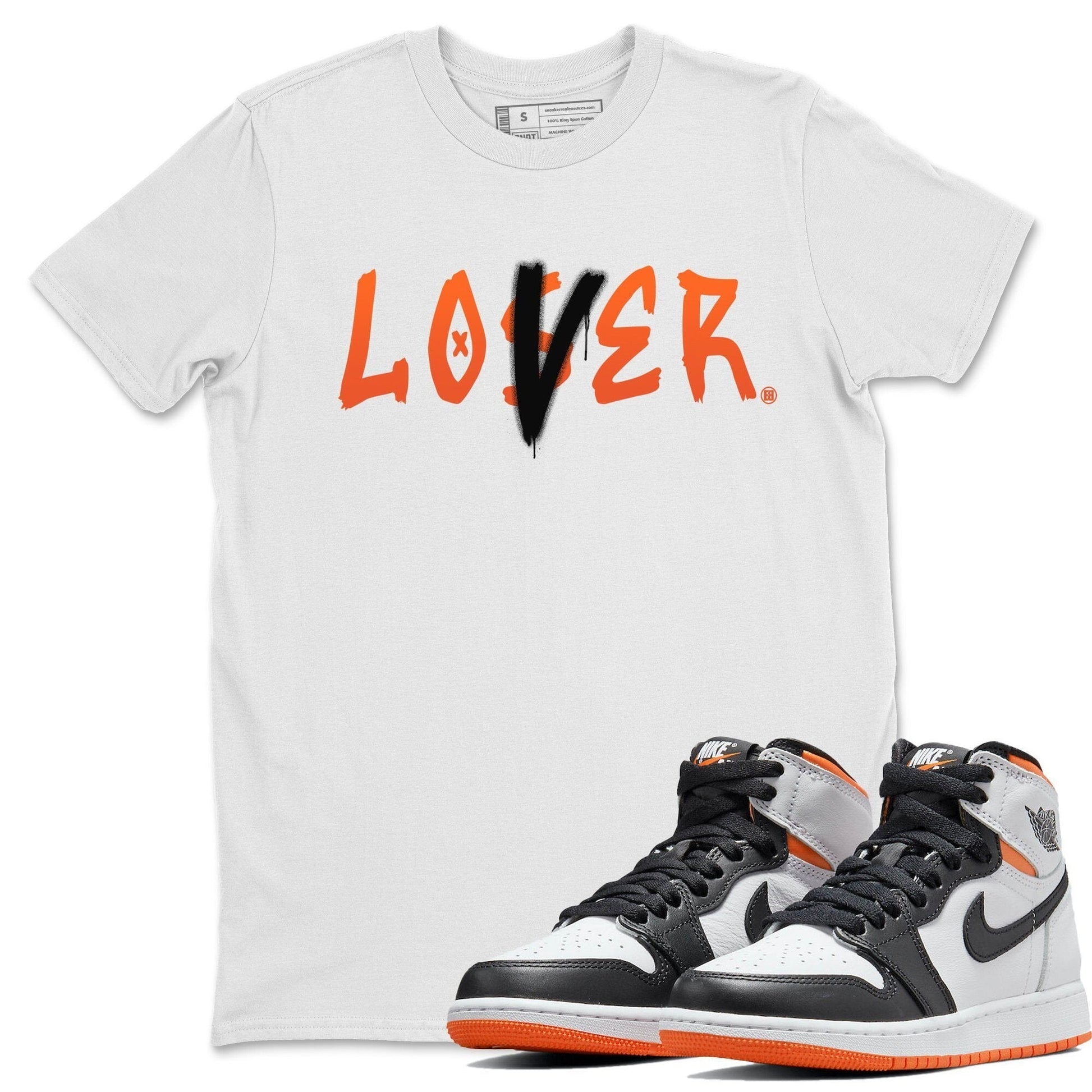 Jordan 1 Electro Orange Sneaker Match Tees Loser Lover Sneaker Tees Jordan 1 Electro Orange Sneaker Release Tees Unisex Shirts