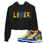 Jordan 1 Game Royal Varsity Maize Sneaker Match Tees Loser Lover Sneaker Tees Jordan 1 Game Royal Varsity Maize Sneaker Release Tees Women's Shirts