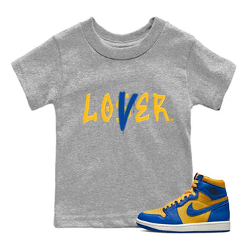 Jordan 1 Game Royal Varsity Maize Sneaker Match Tees Loser Lover Sneaker Tees Jordan 1 Game Royal Varsity Maize Sneaker Release Tees Kids Shirts