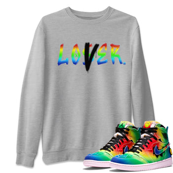 Air Jordan 1 X J Balvin shirt to match jordans Loser Lover sneaker tees Air Jordan 1 X J Balvin SNRT Sneaker Release Tees LGBT Pride T-Shirt Unisex Heather Grey 1 T-Shirt