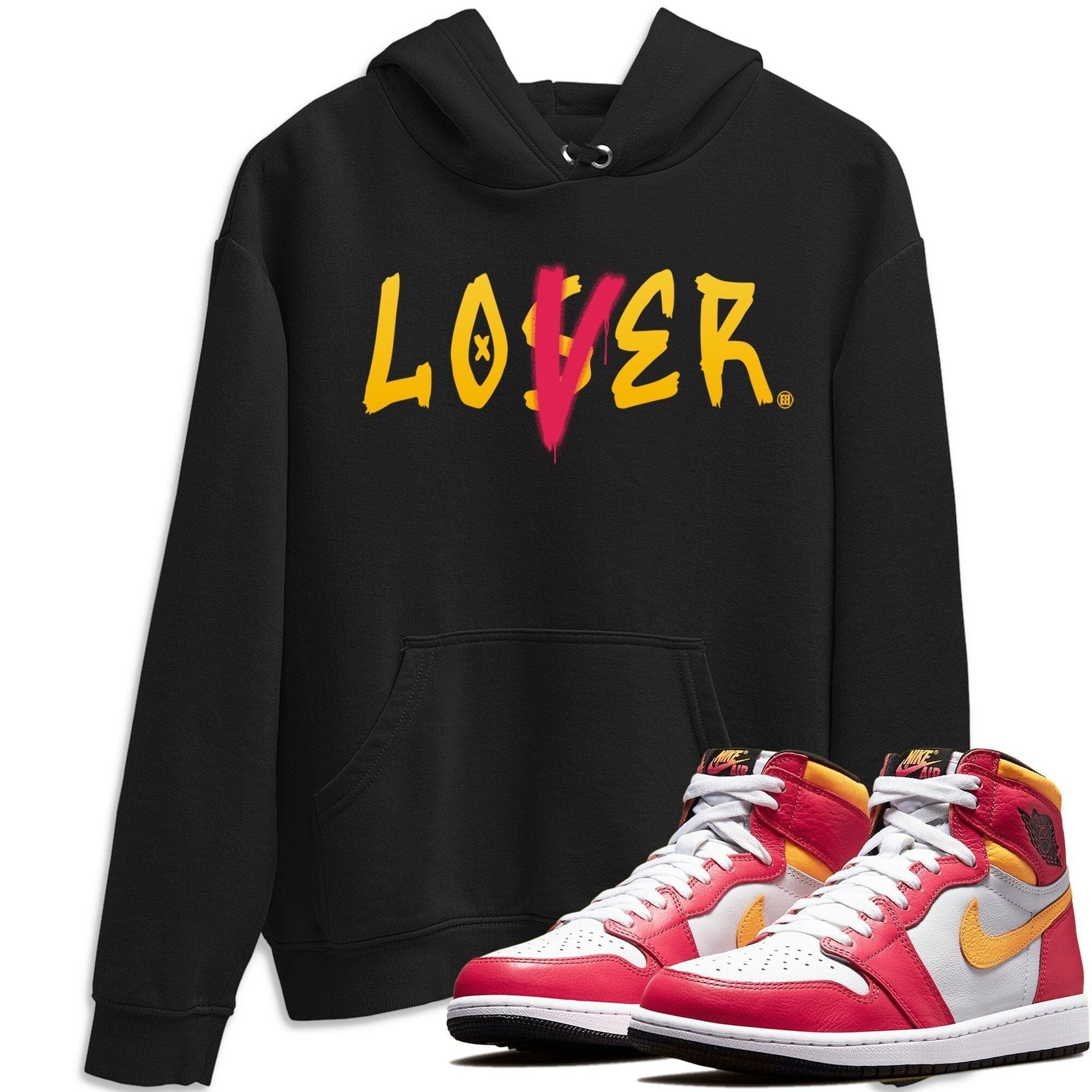 Jordan 1 Light Fusion Red Sneaker Match Tees Loser Lover Sneaker Tees Jordan 1 Light Fusion Red Sneaker Release Tees Unisex Shirts