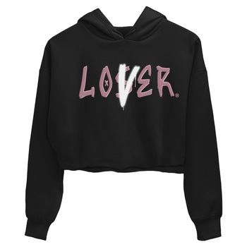 Air Jordan 1 Mauve shirt to match jordans Loser Lover sneaker tees 1s High OG Mauve SNRT Sneaker Tees Black 2 Crop T-Shirt